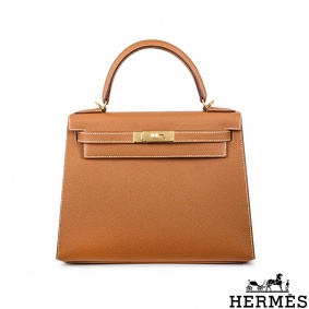 Herms Kelly II Sellier 28cm Gold Epsom GHW